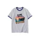White Gray Navy Blue Edge