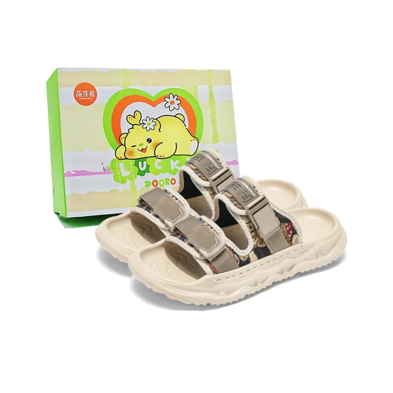 Budding Bear EVA Slip Resistant Odor Resistant Abrasion Resistant Slide Slippers Men's Box-0
