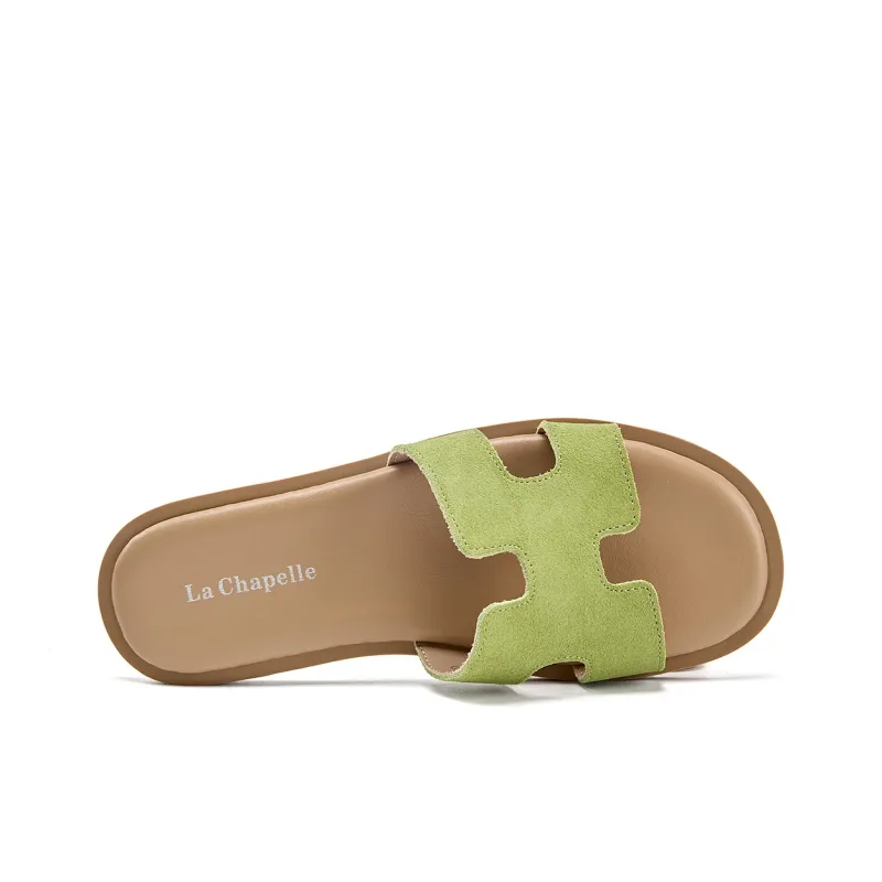 La Chapelle Quick Dry Slip Resistant Abrasion Resistant Odor Resistant Slide Slippers Women's Green-2