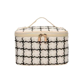 Love Of Wormwood Black White Chanel Inspired Portable Large Capacity Bag Makeup Bags