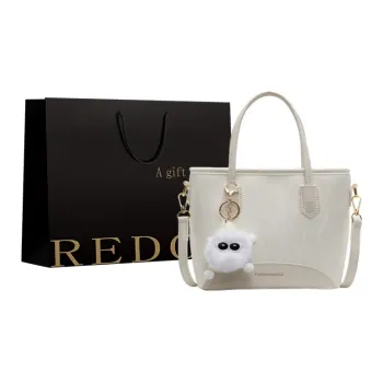 REDOO PU Handbag Women's Ecru/Pink/Silver/Black