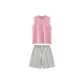 Pink+Heather Gray[Tank Top Clothing Sets]