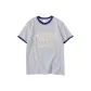 White Gray Navy Blue Edge