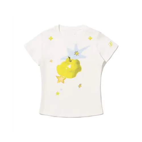 ABCMININ T Shirts Women's White