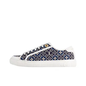 LOUIS VUITTON Lagoo Low Top Skateboard Shoes Women's Blue White
