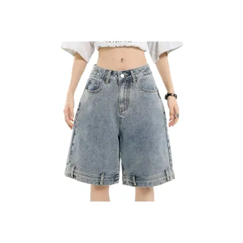 7 SEVFUN Denim Shorts Women's Vintage Blue