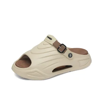 JEANSWEST Beach Sandals Men Black/White
