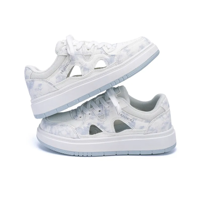 HUANQIU Abrasion Resistant Breathable Height Increasing Low Top Skateboard Shoes Women's-2