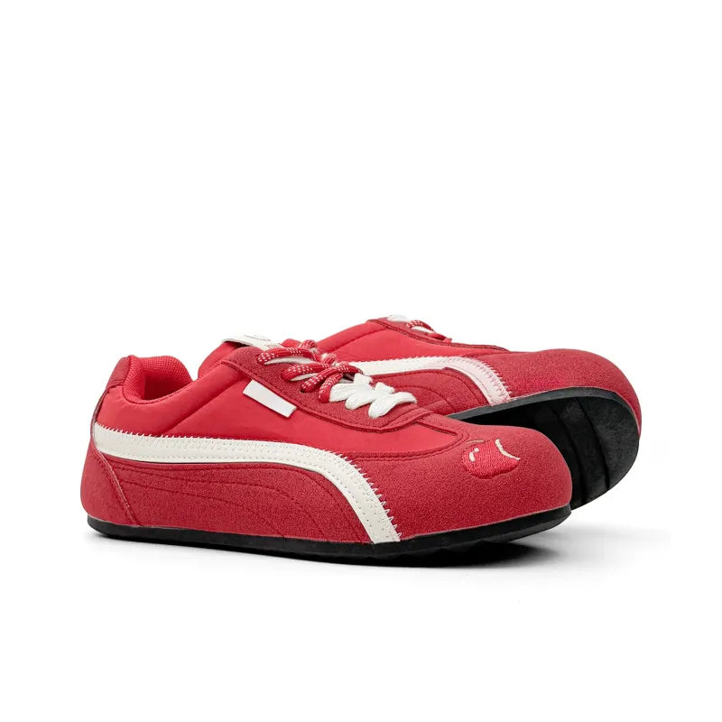 Mengsai Coverage Abrasion Resistant Low Top Casual Shoes Women's Red Apple-3