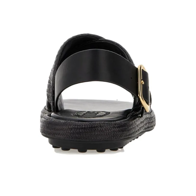 TOD'S One Strap Sandals Women's Black-3