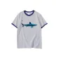 White Gray Navy Blue Edge