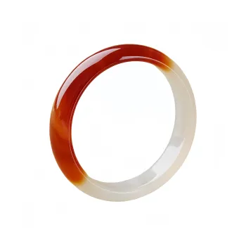 MY WORLD BEGINS AND ENDS WITH YOU Natural Agate Bangles Women's