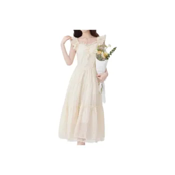 Dior Beauty Slip Dresses Women's Apricot