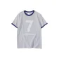 White Gray Navy Blue Edge