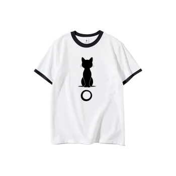 FAIRWHALE Drop Shoulder Sleeve T Shirt Women's