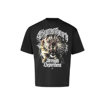 GYMSHARK Strength Department Animal Oversized T Shirt T Shirt Men's