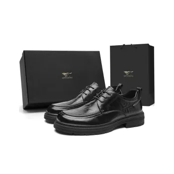 SEPTWOLVES Dress Shoes Men Low Top Black/Brown