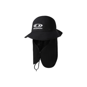 SALOMON Nylon Bucket Hats Unisex Black