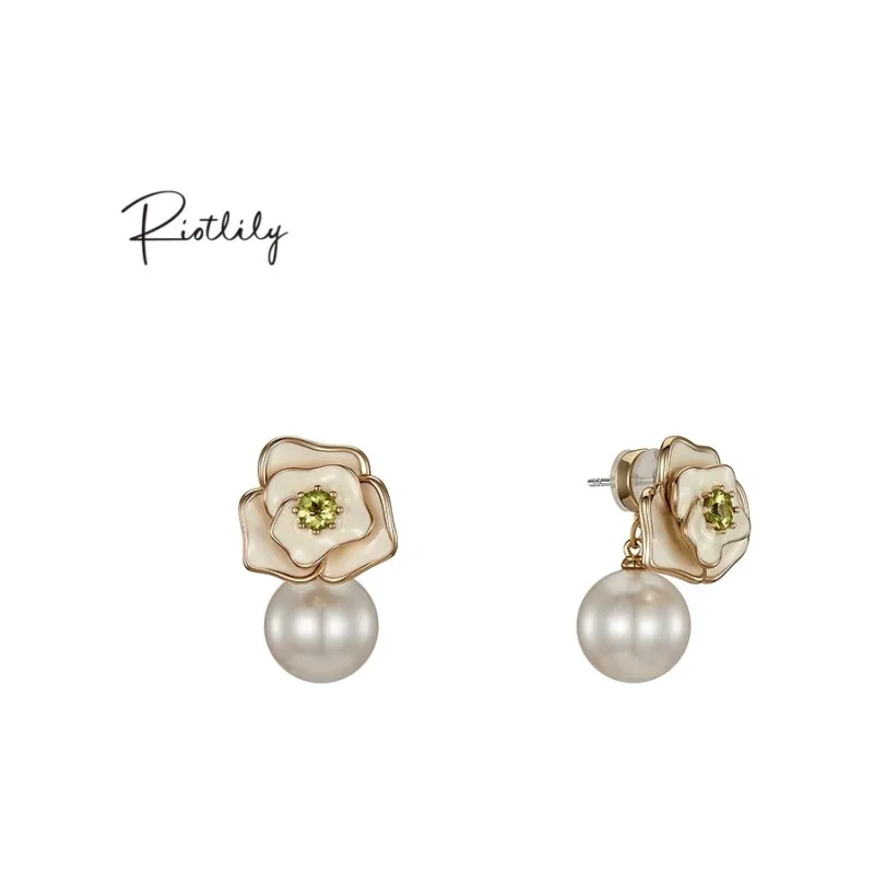 RiotLILY Faux Pearl Earrings Women's-2