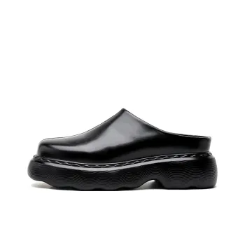 FAPAI Abrasion Resistant Closed Toe Slippers Men's Black