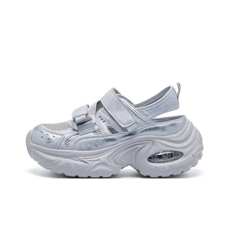 BURGELY Lightweight Height Increasing Low Top Chunky Sneakers Women's-5