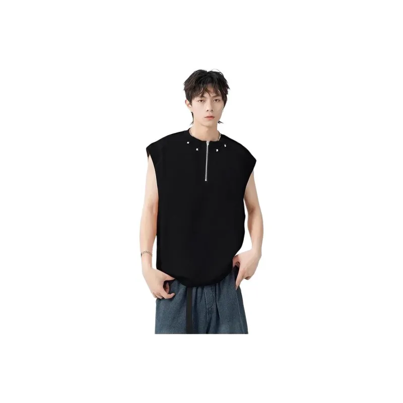 DUATOGE Tank Tops Unisex Black -0