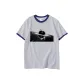 White Gray Navy Blue Edge