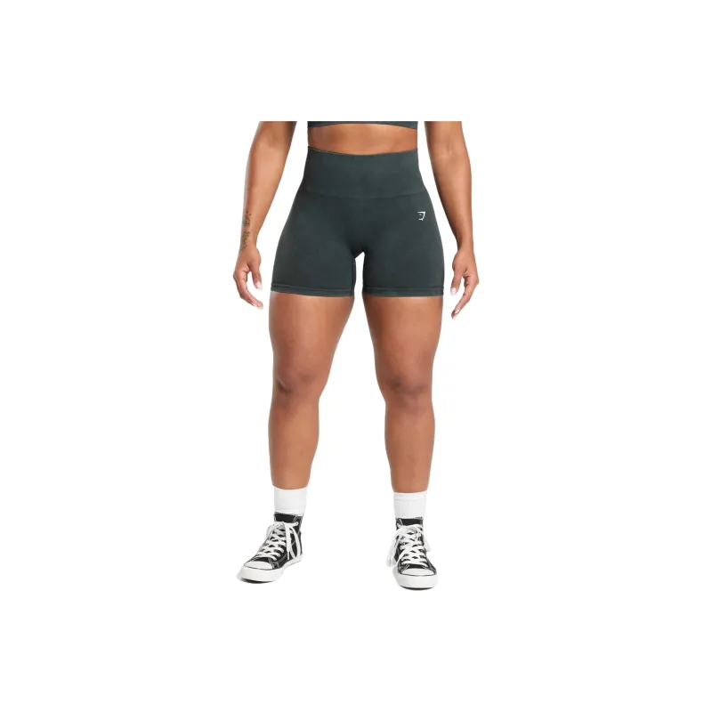 GYMSHARK Gains Seamless Washed Shorts Sports Shorts Women's-4