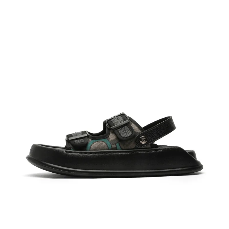 FAPAI Beach Sandals Men's Black-0