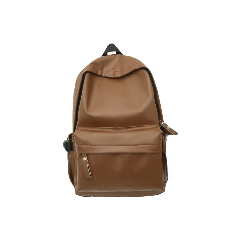 BRABOSTON PU Backpack Unisex White/Gray/Black/Brown-12