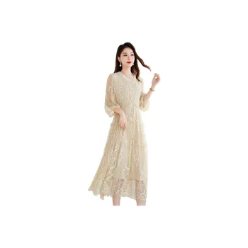Yi Mengyuan Silk Short Sleeved Dress Women's