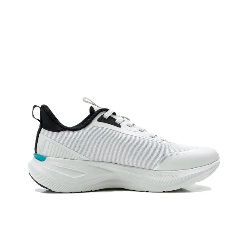QIAODAN Anti Slip Wear Resistant Low Top Casual City Commute Running Shoes Men's Crescent Gray Black-1