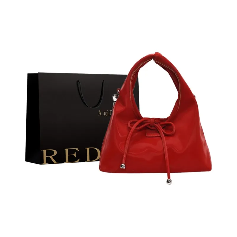 REDOO PU Handbag Regular Women's Ecru/Custard/Silver/Black/Red-8