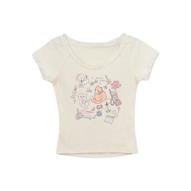 SNBL T Shirts Women's Apricot-0