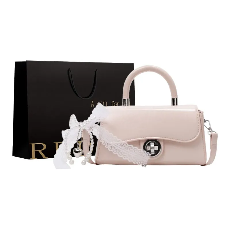 REDOO PU Handbag Women's White/Pink/Blue/Black-2