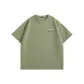 [Antibacterial Short-Sleeved T-Shirt]Palm Green (Mb Green Stripes Chest Logo)
