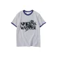 White Gray Navy Blue Edge