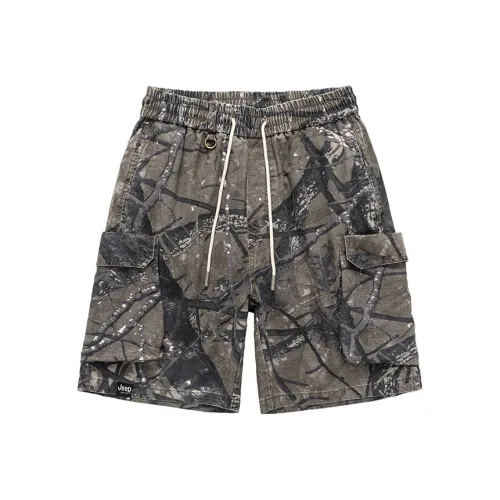 Jeep Casual Shorts Unisex Gray Resin Camouflage