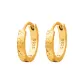 Starburst Crushed Ice Clip-on Earrings-Gold
