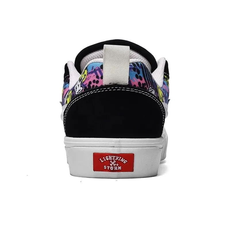 CENPIN Low Top Skateboard Shoes Unisex Graffiti, Sass Powder-3