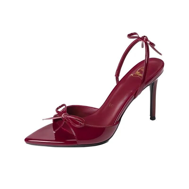 RoseDoris One Strap Sandals Women's Burgundy-0