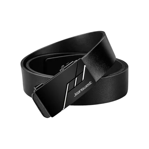 JEANSWEST Cow Split Leather Belts Men's 3.4cm