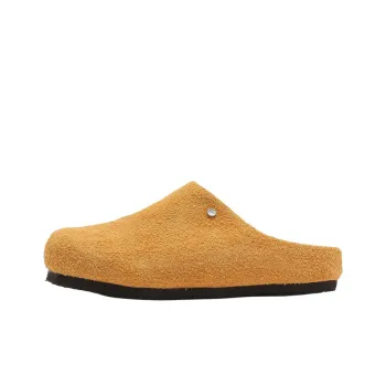 WEISHIBANGWEI Rubber Sole Slip Resistant Closed Toe Slippers Unisex Yellow