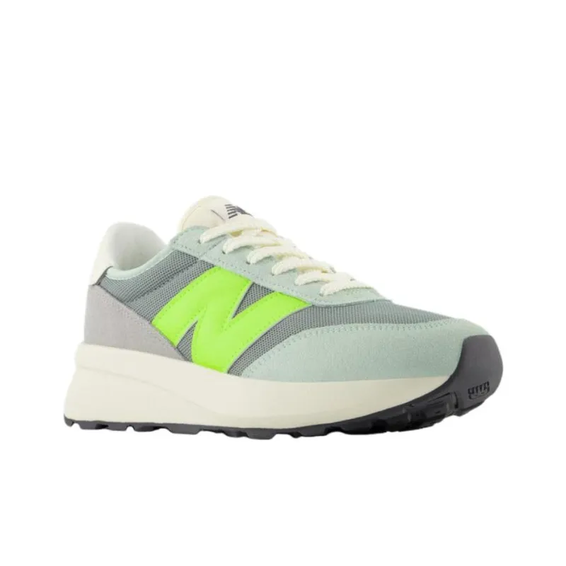 New Balance 370 Anti Slip Wear Resistant Low Top Running Shoes Women's Gray Green-1