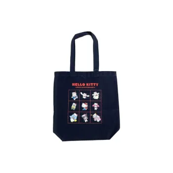 Sanrio Cotton Tote Bag, Shopping Bag, Handbag Women's Dark Blue