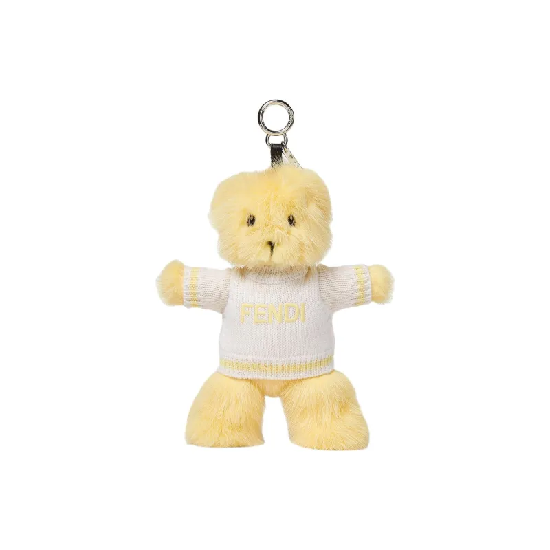 FENDI Brass, Mink Fur, Zinc Alloy Pendants Kids' Yellow-0