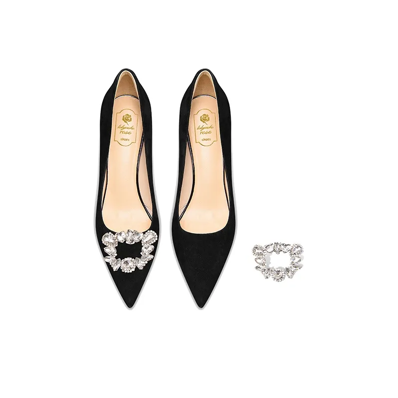 LOLY Slim Heel High Heels Women's Black-3