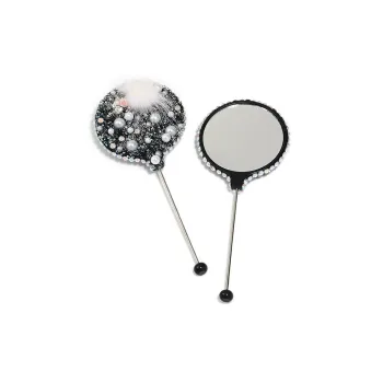Love Of Wormwood Baby's Breath Soft Candy DIY Beads Portable Makeup Mirror
