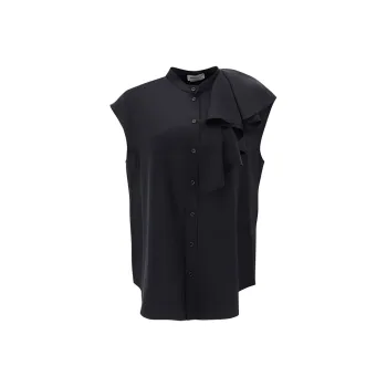 Alexander McQueen Button-Up Sleeveless Shirt