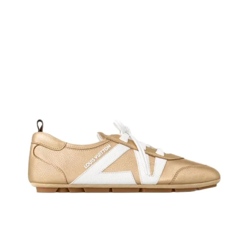 LOUIS VUITTON Sneakerina Low Top Casual Shoes Women's Gold-1